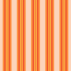 Wall Mural - Seamless striped pattern in peach orange yellow.Vertical stripes lines abstract repeat pattern for Autumn.Vector illustration background wallpaper for fabric and prints.
