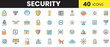 © Z.Graphikos - Security Color Icon Set – Cyber, Data, and Physical Protection Icons in Flat Style