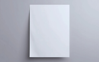 Wall Mural - White vertical paper sheet Mockup