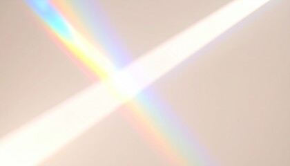 Light refraction creating a rainbow effect
