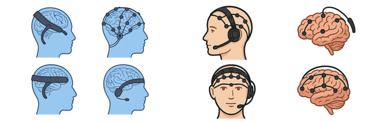 Poster - New technology explores brain-computer interfaces through headsets and sensors for cognitive interaction and control