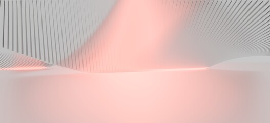 Poster - Abstract architecture background arched interior 3d render