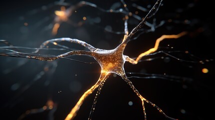 Poster - Radiant Neural Connections and Data Streams in an Ethereal Digital Universe