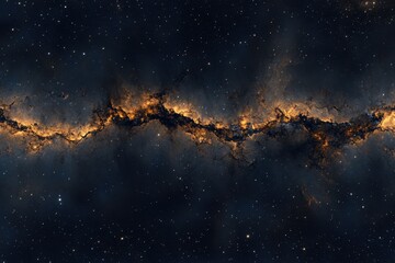 Wall Mural - Celestial nebulae stretching across the vast expanse of space.