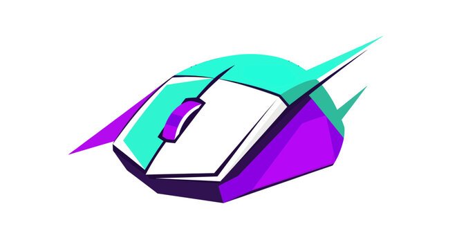 Dynamic Gaming Mouse Design Illustration, Digital Art, Creative Environment, Modern Viewpoint, Futuristic Concept