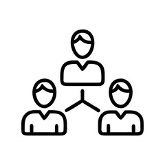 Aufkleber - Organization chart hierarchy diagram leadership structure team management business icon vector
