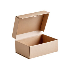 Poster - Open Brown Cardboard Box: Perfect for Packaging and Shipping