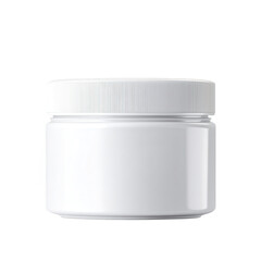 Poster - Blank White Jar Mockup on White Background