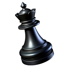 Leinwandbilder - Elegant queen chess piece isolated high quality 3d rendering icon land transportation isolated on white background for strategy and game concepts