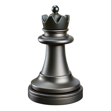 Silver queen chess piece high quality 3d rendering icon land transportation isolated on white background detailed rendered single object close up
