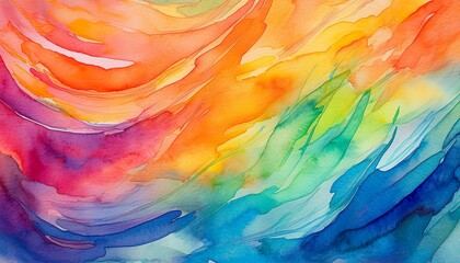 Aufkleber - colorful watercolor textured background