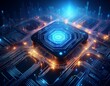 © Andrea - digital representation of artificial intelligence on a circuit board with glowing details