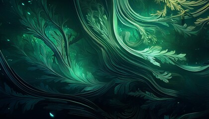 Aufkleber - dark green background