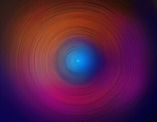 Aufkleber - circle line pattern round gradient lines abstract digital graphic swirl color background design
