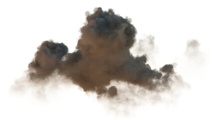 Aufkleber - Overcast rainstorm black cloudy cut-out transparent backgrounds 3d illustration png
