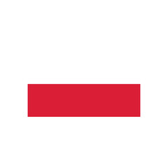 Poster - A simple graphic depicting a solid red horizontal rectangle against a white background plain and minimalist design