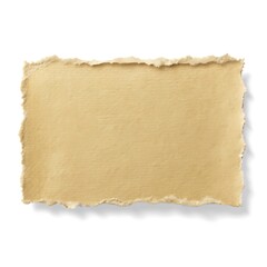 Poster - Torn beige paper texture background showcases aged and handmade qualities