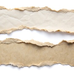 Poster - Torn paper edges creating a textured background for artistic designs and creative projects
