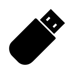 Aufkleber - Usb flash drive vector icon illustration for data storage portable memory stick device design