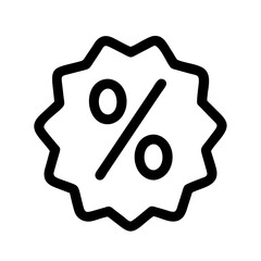 Poster - Percentage discount offer promotion sale tag icon vector for marketing and retail business