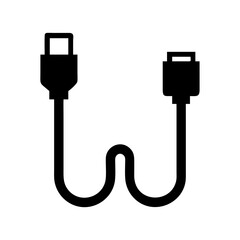 Poster - Usb cable vector illustration for data transfer and charging devices connectivity solutions