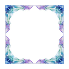 Poster - Beautiful Abstract Geometric Frame with Colorful Shapes for Creative Designs and Presentations Transparent background or png