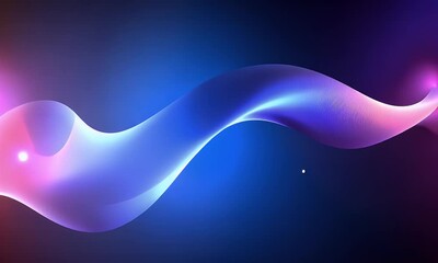 Fototapete - Beautiful abstract background with a blue and purple gradient, simple shapes and lines, smooth curves, glowing light effects, vector illustration, 