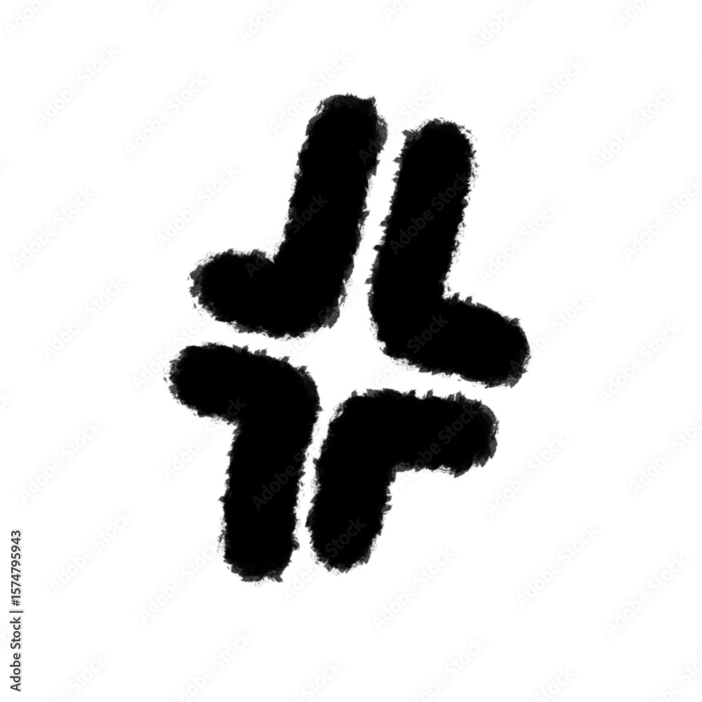 angry png outline cute cartoon handwrite design clipart and kwaii ...