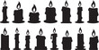 © SATHI - set of burning candles