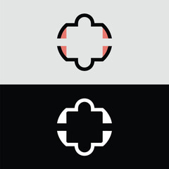 Poster - An abstract geometric shape with a circular design, creating a modern and decorative art illustration