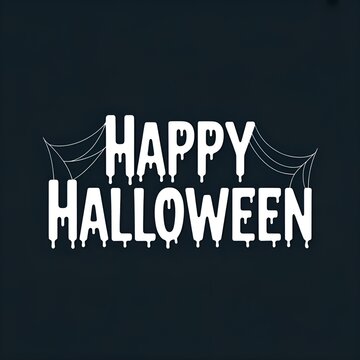 Happy Halloween Lettering Banner Design.