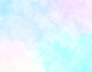 Wall Mural - pink blue violet cloud texture. abstract pastel watercolor painting. gentle multicolor artistic back