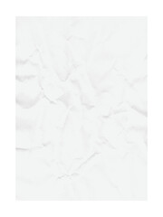 Aufkleber - Delicate crumpled white paper texture creates a vintage aesthetic, ideal for backgrounds or overlays, adding subtle depth and tactile feel, transparent background