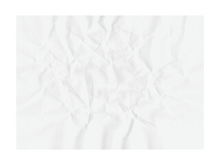 Aufkleber - White crumpled paper sheet provides a neutral, textured background for graphic design or artistic presentations, creating an interesting element, transparent background