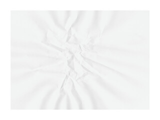 Leinwandbilder - Elegant white background presents crumpled paper texture with bright, high key lighting to evoke clean simplicity in design, transparent background