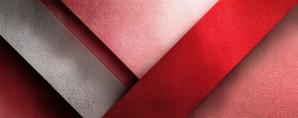 Poster - Abstract folds of pink and red tones creating dynamic smooth patterns