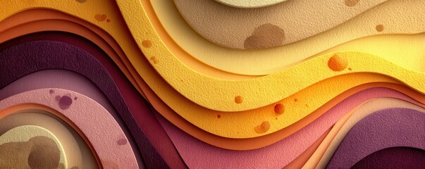 Poster - Abstract background with colorful swirling shapes and layered texture gradient design