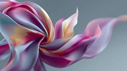 Aufkleber - Colorful, flowing piece of fabric with a purple and gold hue. The image is abstract and has a dreamy, ethereal quality to it