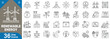 © Kashif - Set of editable stroke line icons representing diverse concepts of renewable energy, sustainability, eco-friendly technologies, environmental innovation and more. Vector illustration