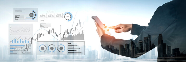 Poster - Sales data analysis dashboard showing performance, trends, and insights. Sales data tracks growth, supports decisions, sales data boosts strategy, and sales data drives performance. Vouch
