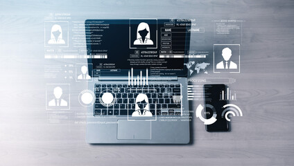 Poster - ID security ensures personal data protection with secure login systems, digital identity safeguards, and privacy best practices to prevent identity theft online. Vouch