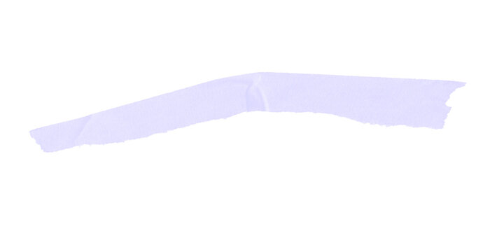 A light purple brush stroke with pixelated edges isolated against a black background in horizontal view