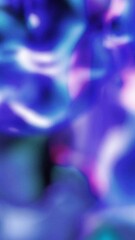 Poster - Animation of glowing liquid moving over blue background