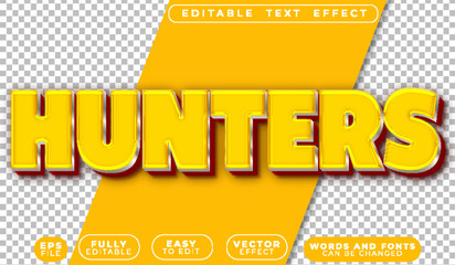 Poster - Hunter Tracking Wild Forest Survival Adventure Editable Vector Text File