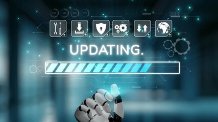 Poster - AI accelerates knowledge growth with smart training tools, virtual learning assistants, and software updates for competitive digital advantage. Epoch