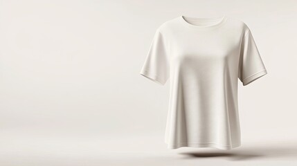 Poster - Blank white t-shirt, isolated on white background.