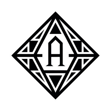 Geometric A Letter Monogram Design