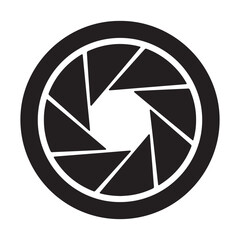 Poster - Camera Shutter Aperture Illustration a Circular Design Representing Photography Optics and Lens Technology with a Creative and Modern Aesthetic