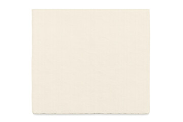 Poster - Torn beige paper sheet with ragged edges, showcasing blank textured surface against transparent background, ready for graphic design placement