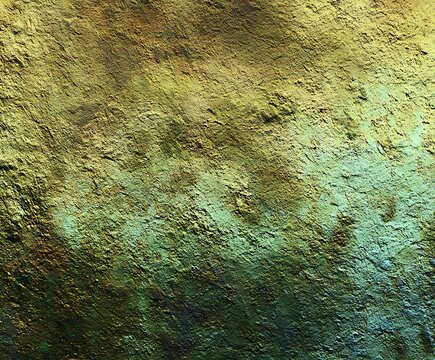 Textured gradient from green to gold